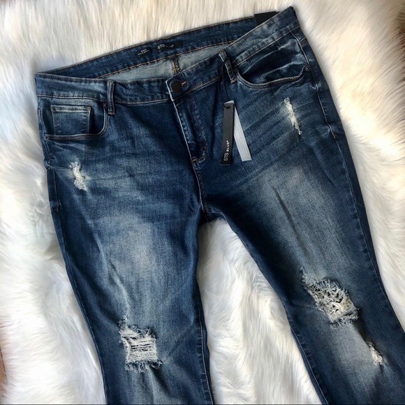 STS Blue Denim - STS Blue NWT Emma Skinny Jeans (Dark Distressed)